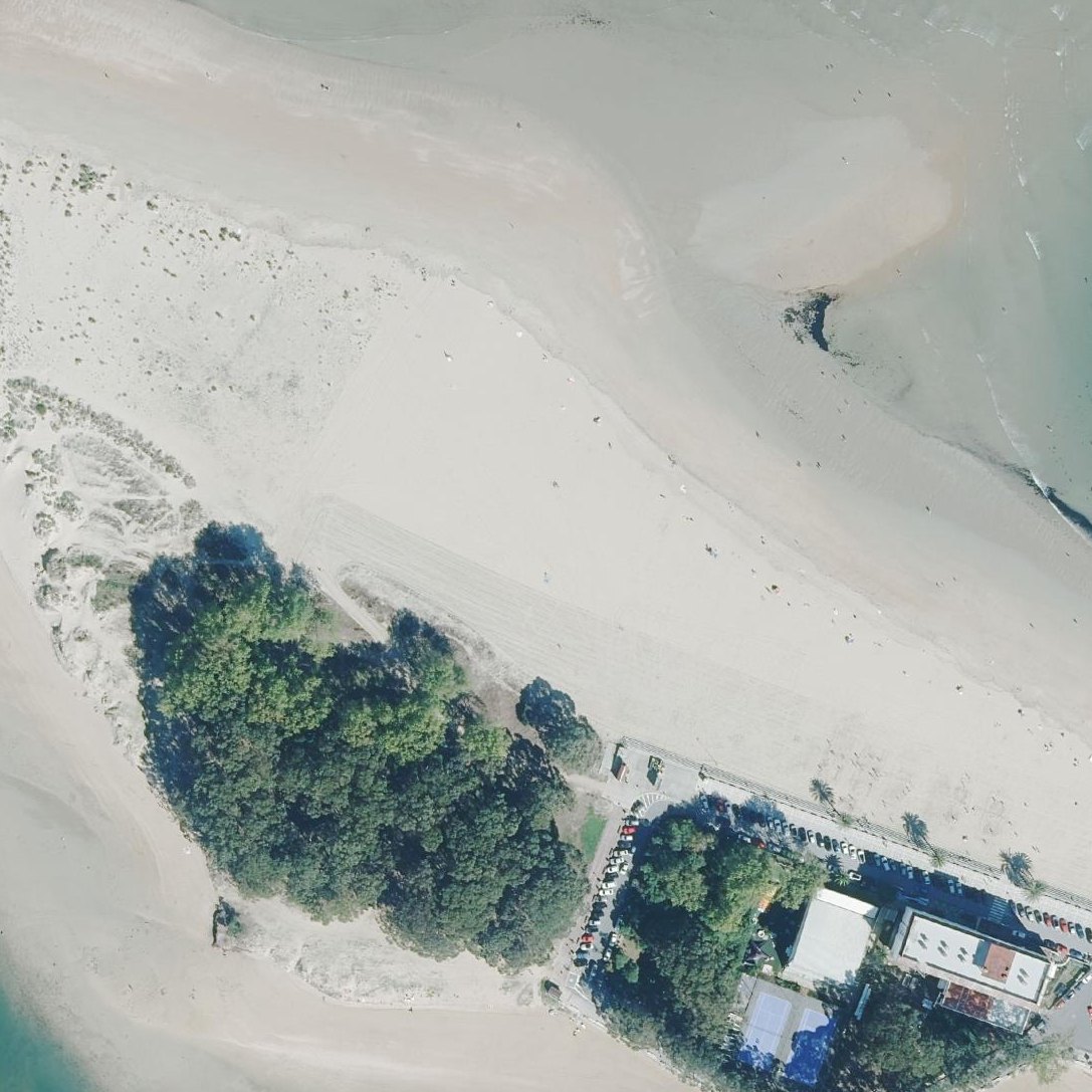 Aerial map of Santa Cristina Beach