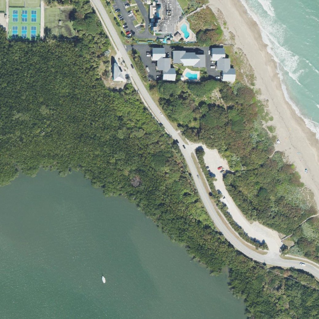 Aerial map of Santa Lucea Beach