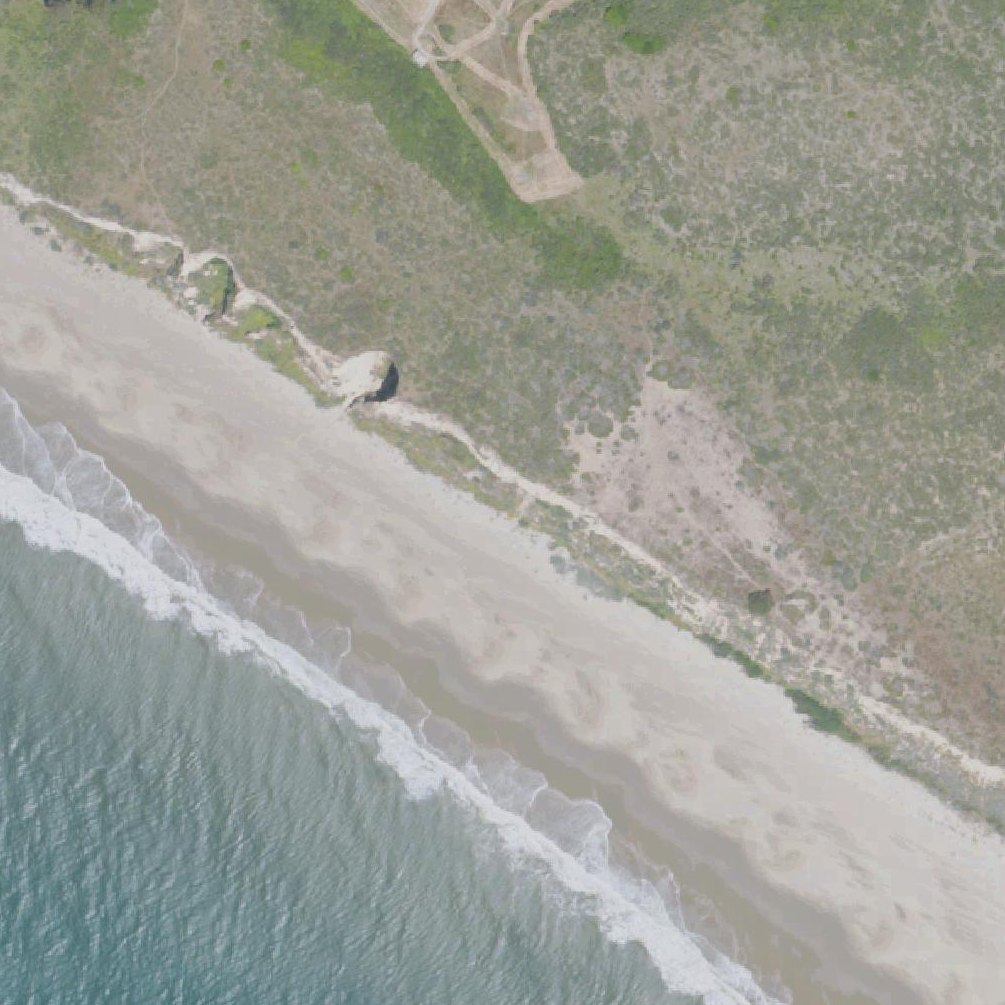 Aerial map of Santa Maria Beach