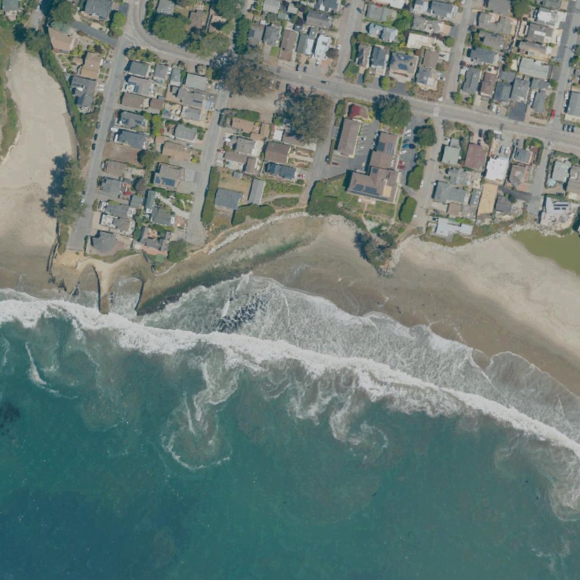 Aerial map of Santa Maria Beach