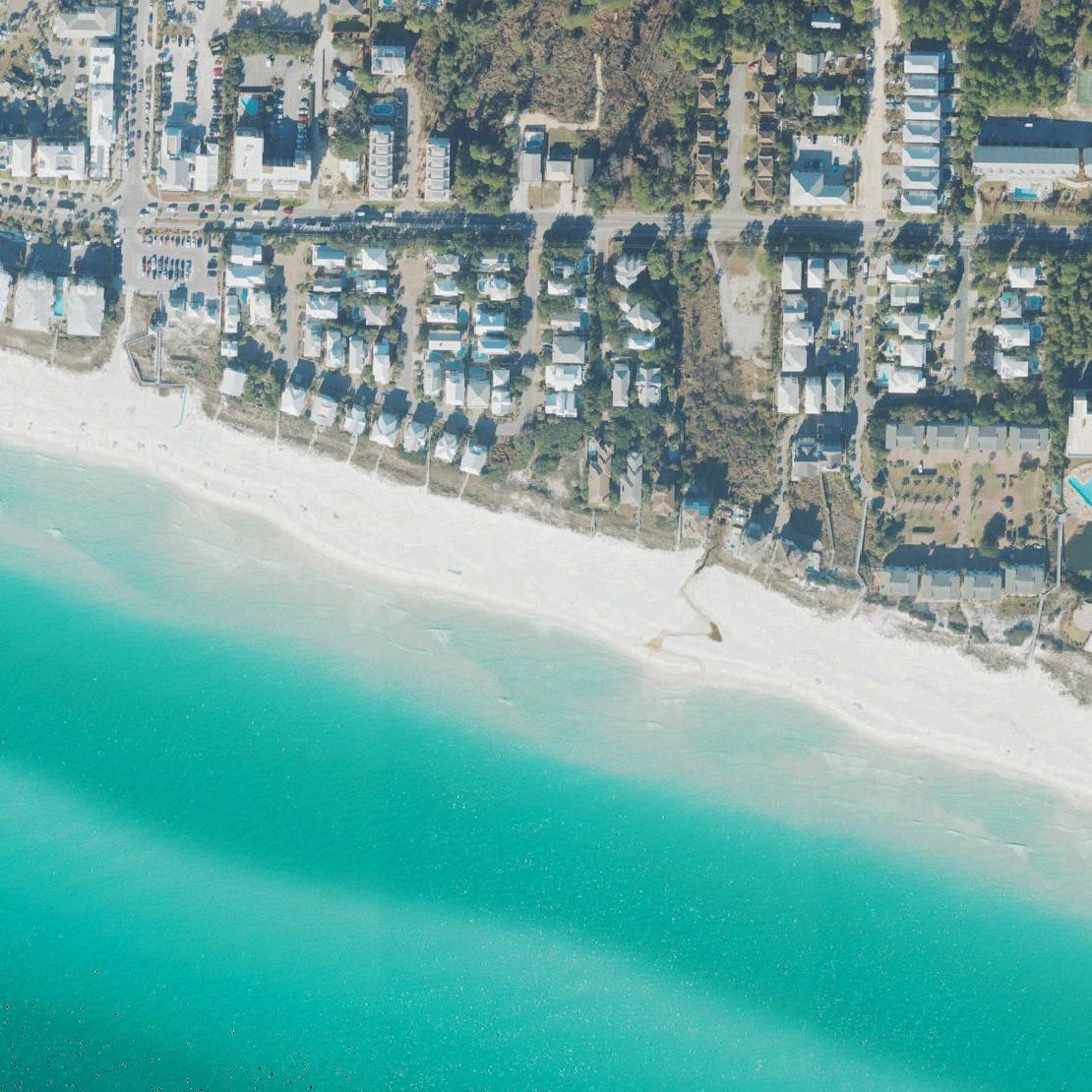 Aerial map of Santa Rosa Beach