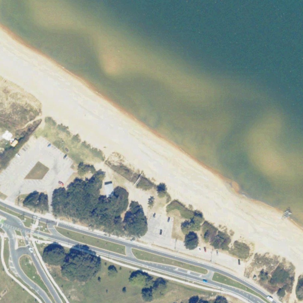 Aerial map of Sarah Constant Beach Park