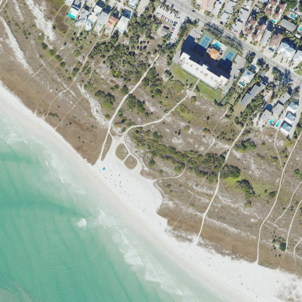 Aerial map of Sarasota Beach