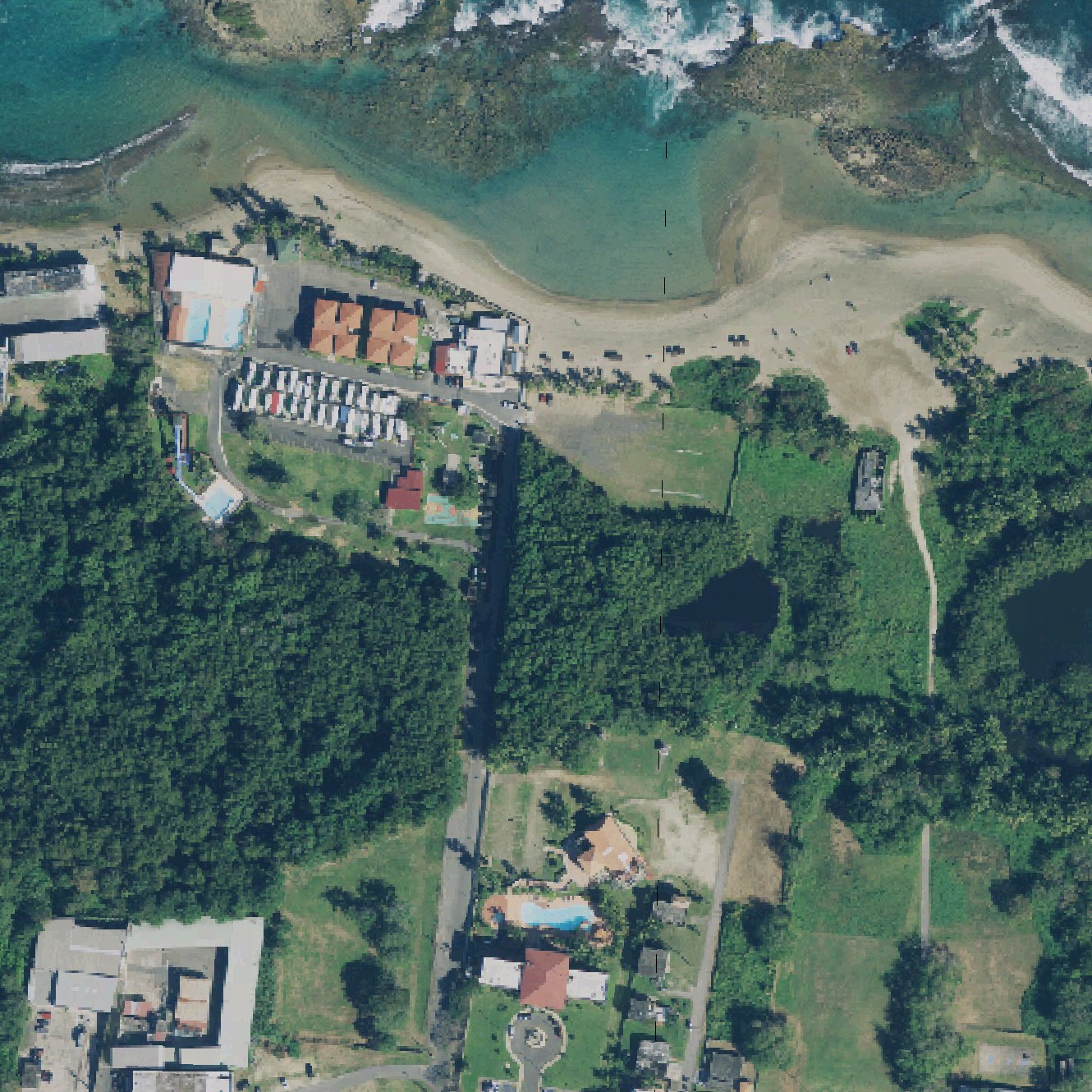 Aerial map of Sardineras Beach
