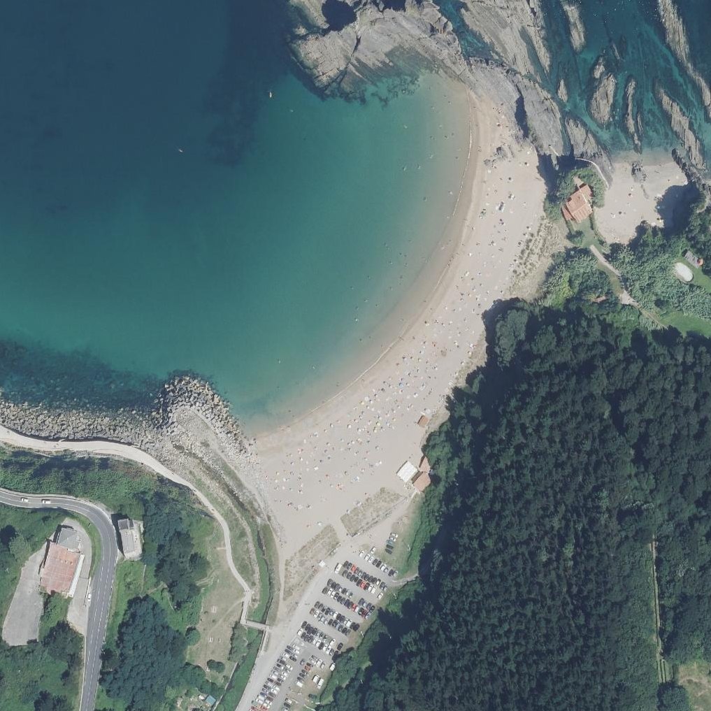 Aerial map of Saturraran Hondartza