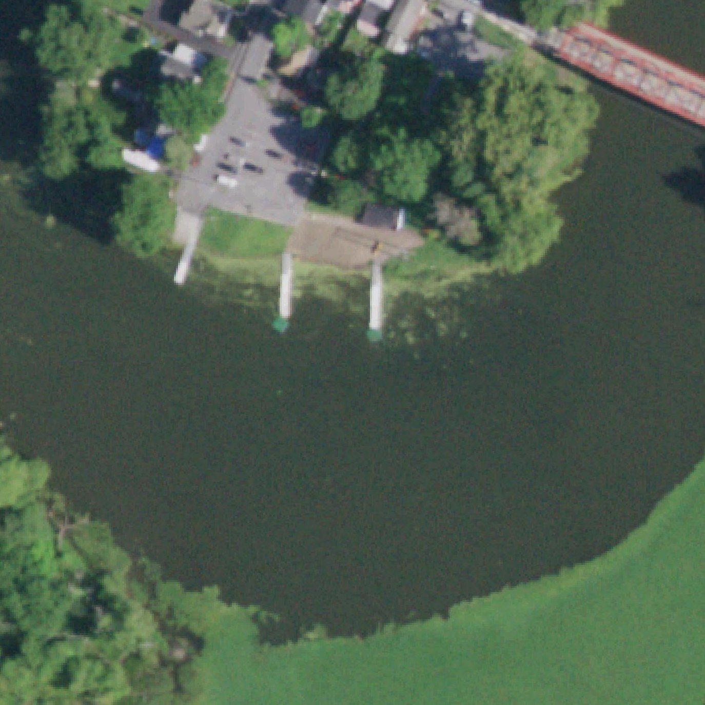 Aerial map of Saugerties Village Beach