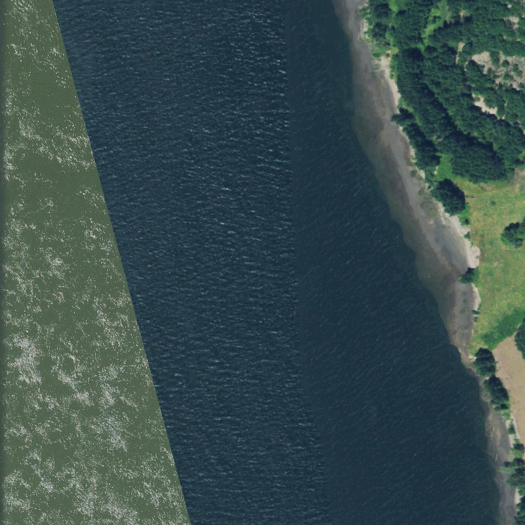 Aerial map of Sauvie Island Beach