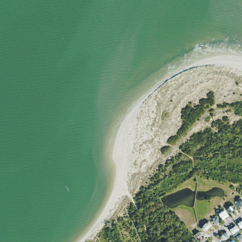 Aerial map of Savannah River Beach
