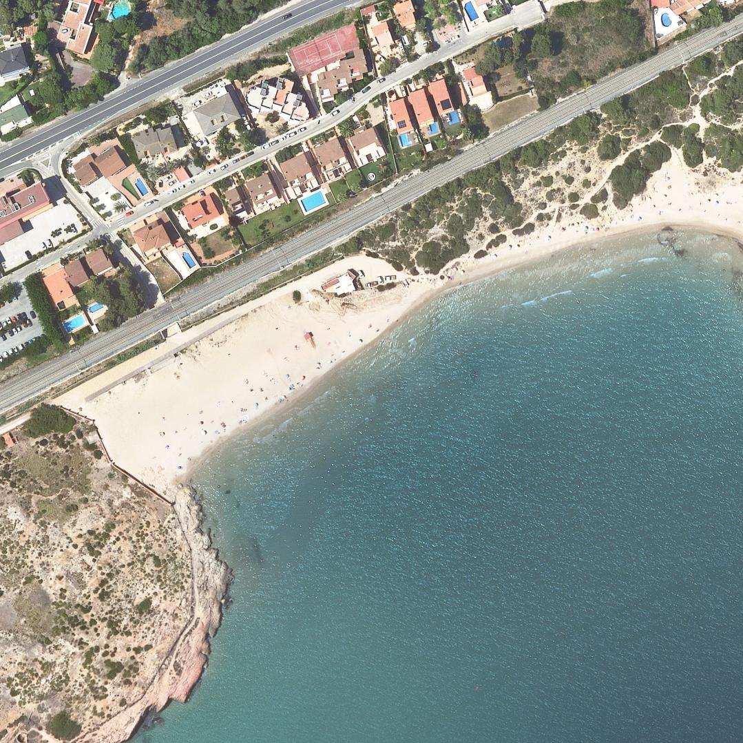 Aerial map of Savinosa beach
