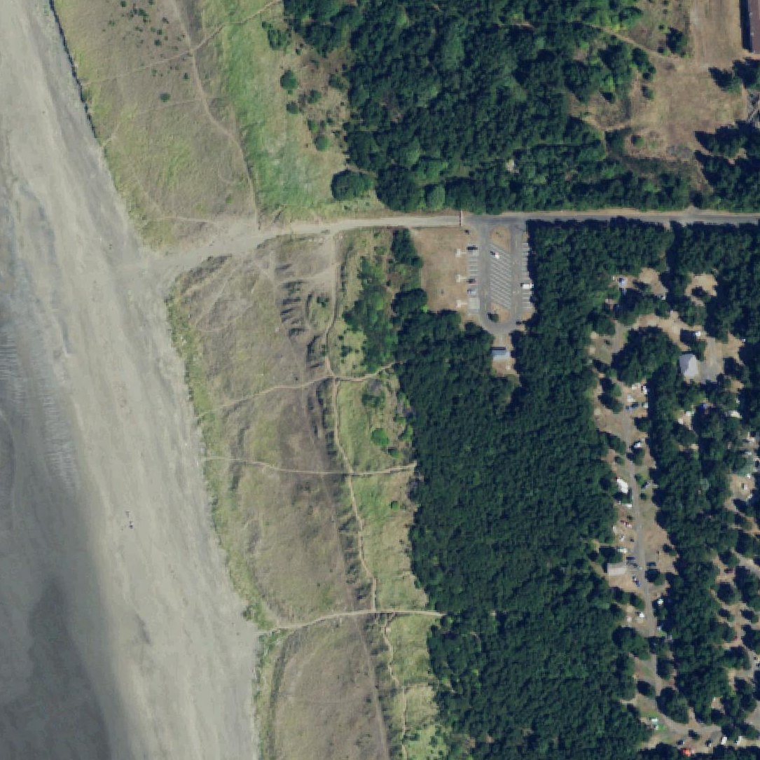 Aerial map of Schafer Island Beach Approach