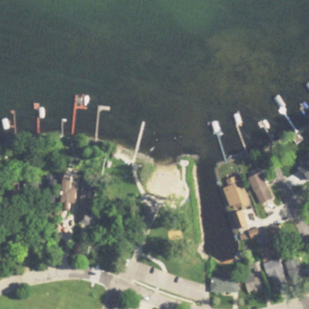 Aerial map of Schluter Beach
