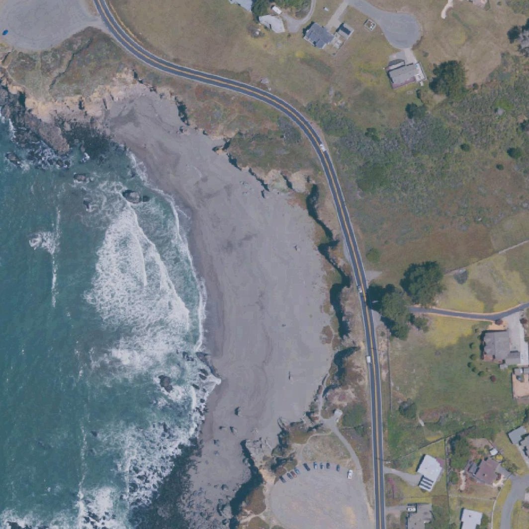 Aerial map of Schoolhouse Beach