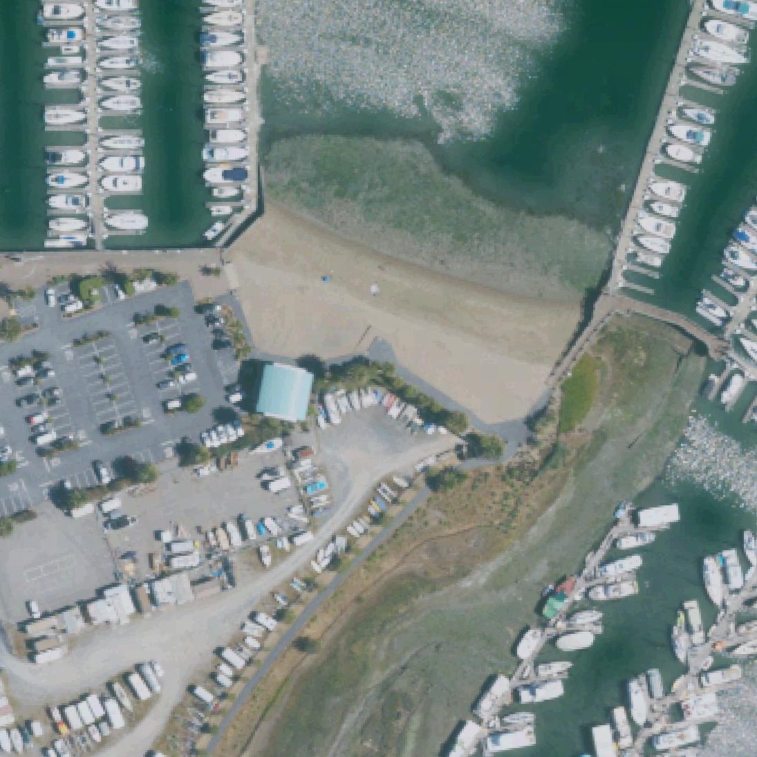 Aerial map of Schoonmaker Beach