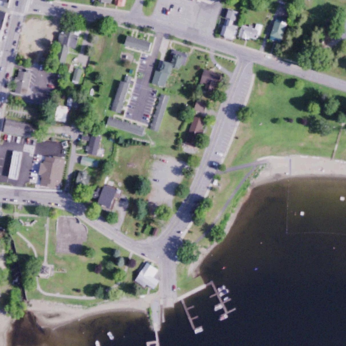 Aerial map of Schroon Lake Beach