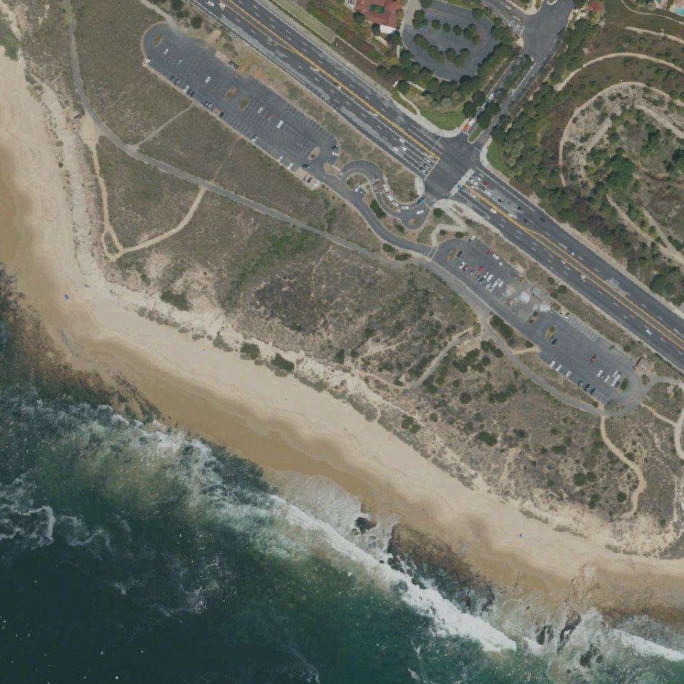 Aerial map of Scotchmans Cove, Crystal Cove State Park