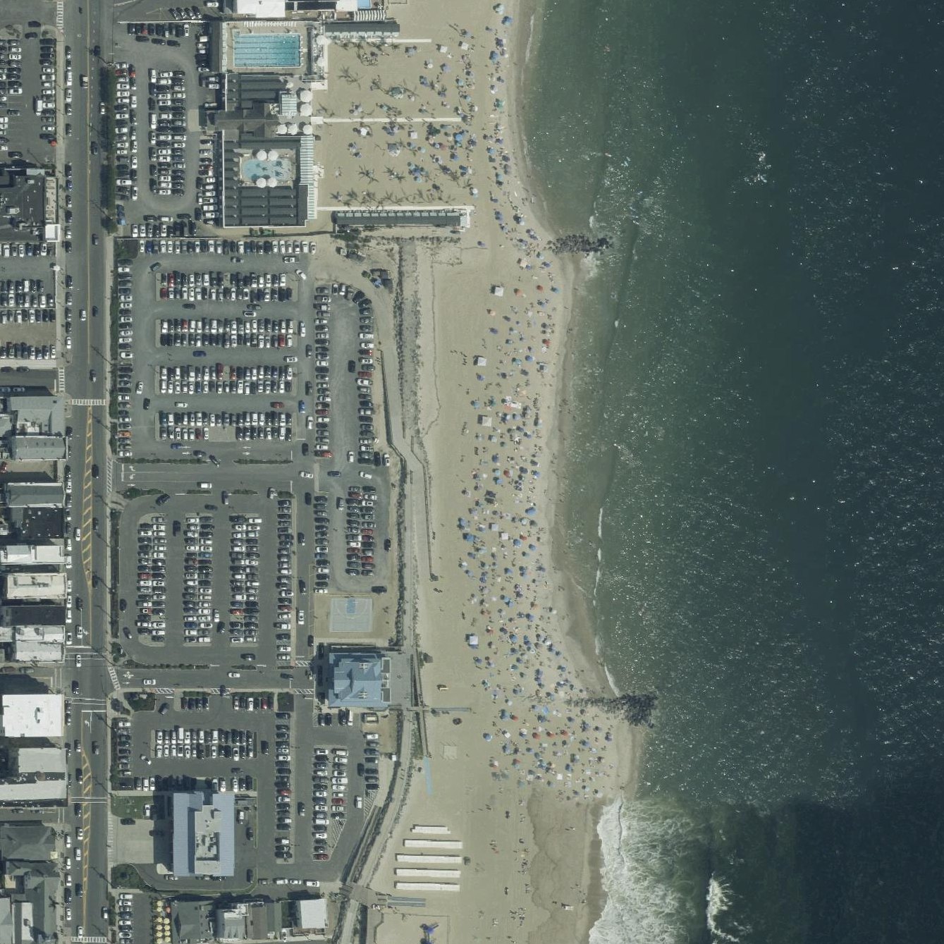 Aerial map of Sea Bright Beach