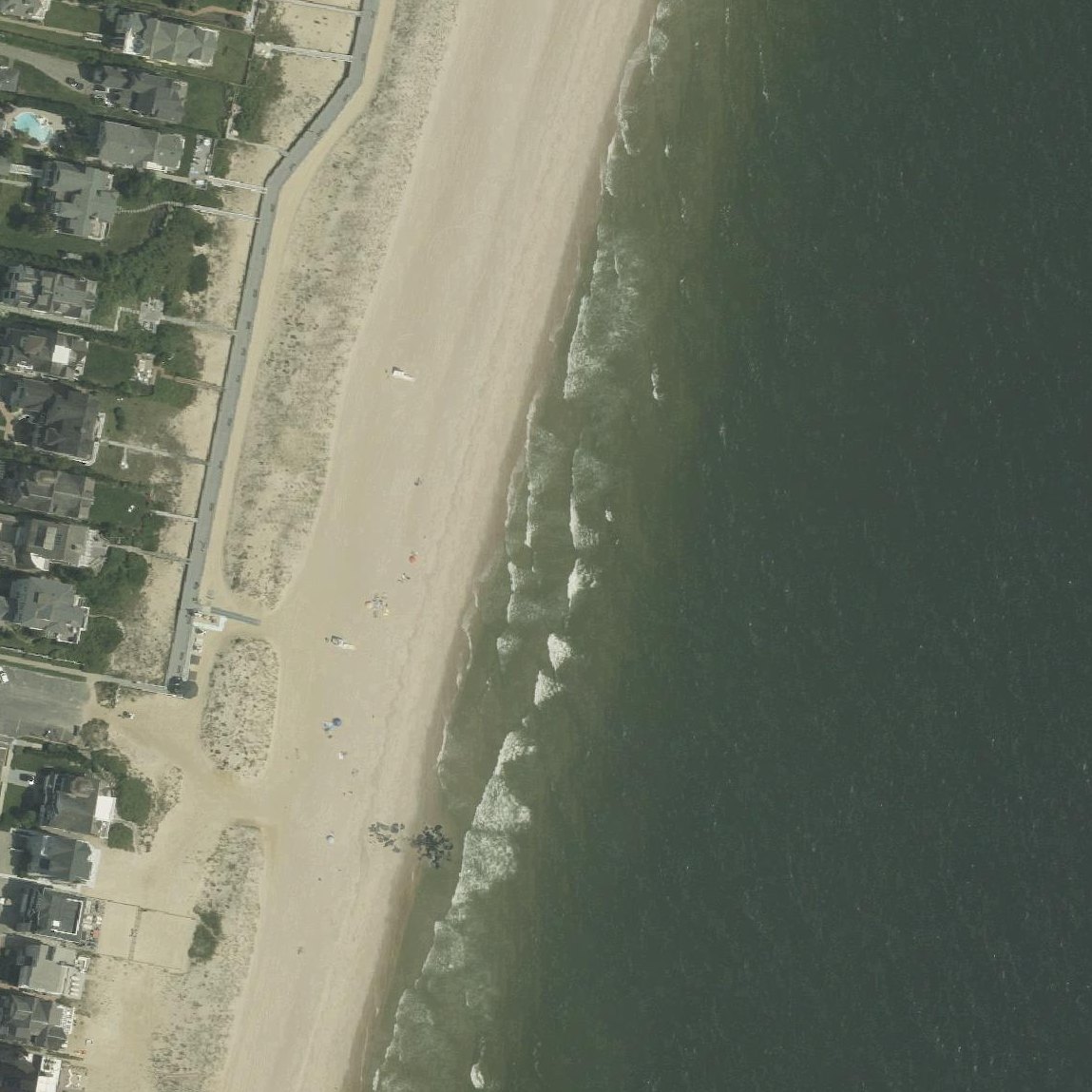 Aerial map of Sea Girt Beach