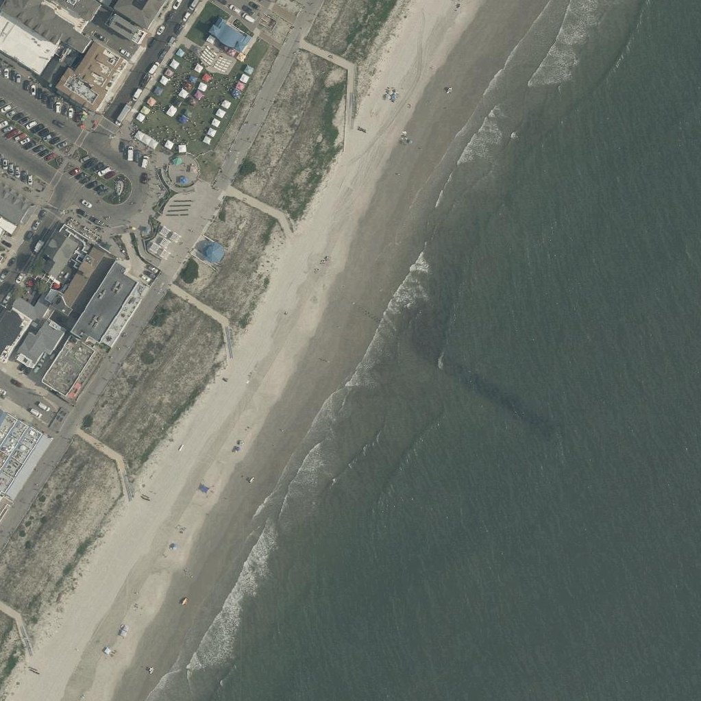Aerial map of Sea Isle City Beach