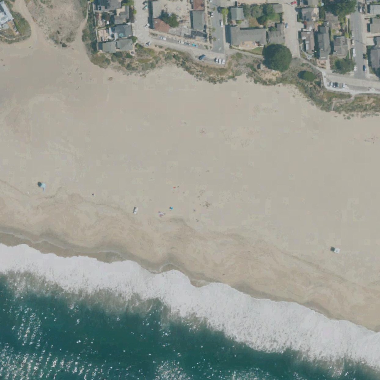 Aerial map of Seabright Beach