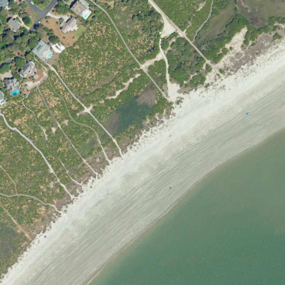 Aerial map of Seabrook Beach