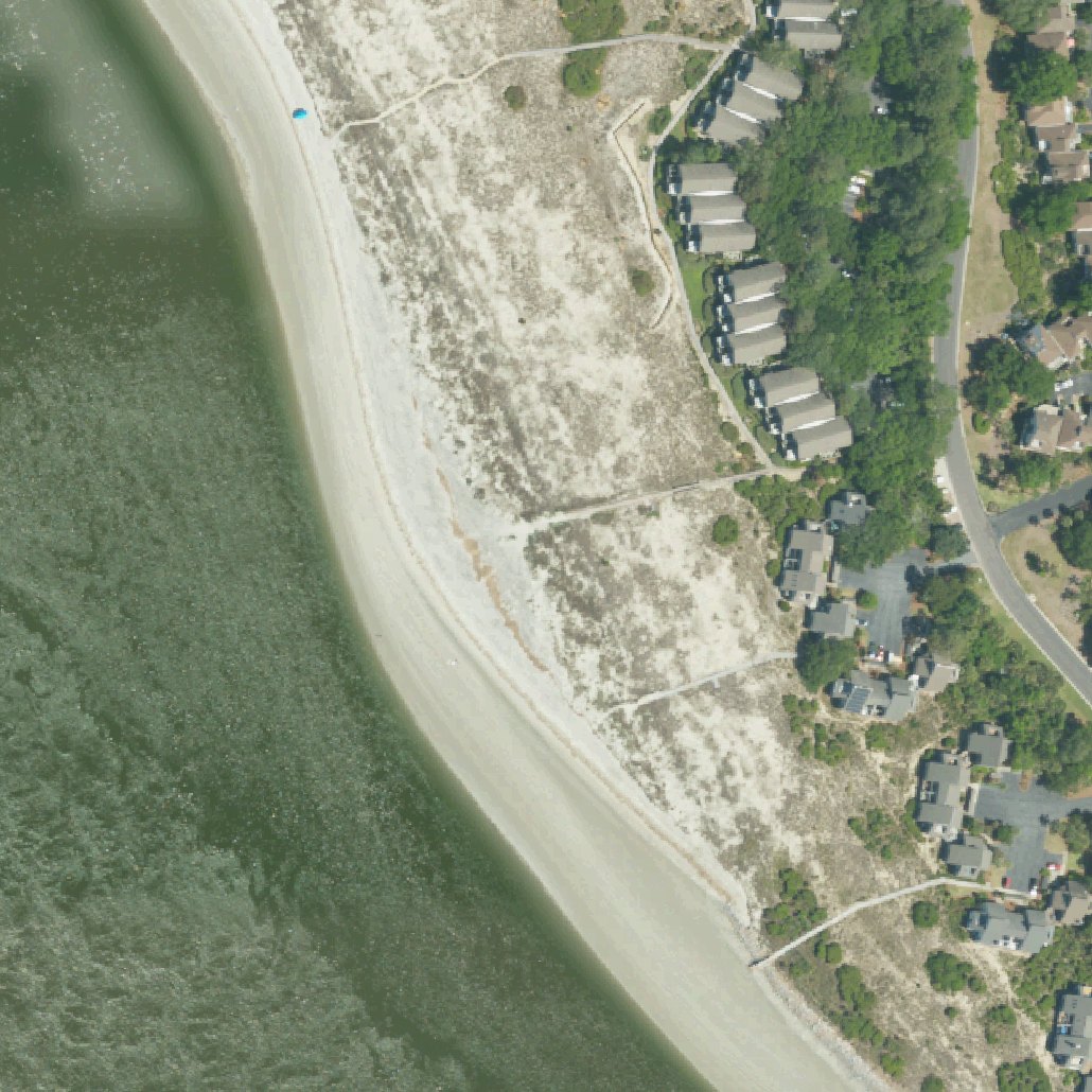 Aerial map of Seabrook Island Beach