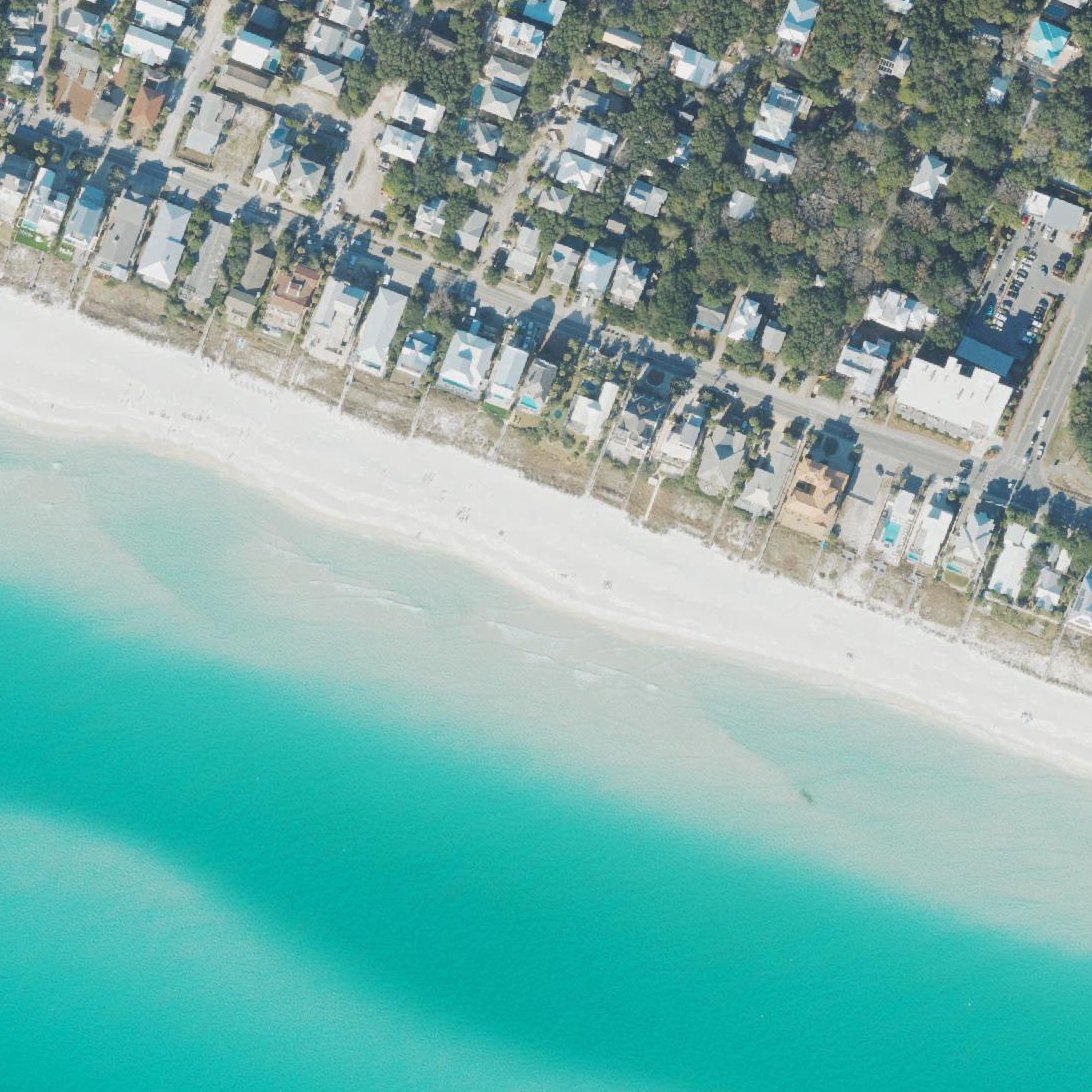 Aerial map of Seagrove Beach