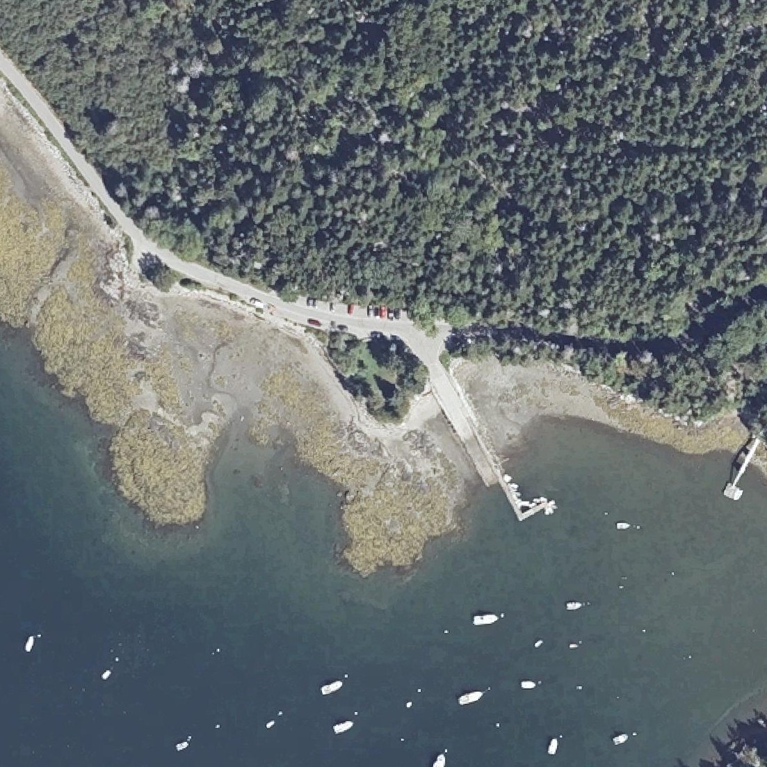 Aerial map of Seal Cove Picnic Area