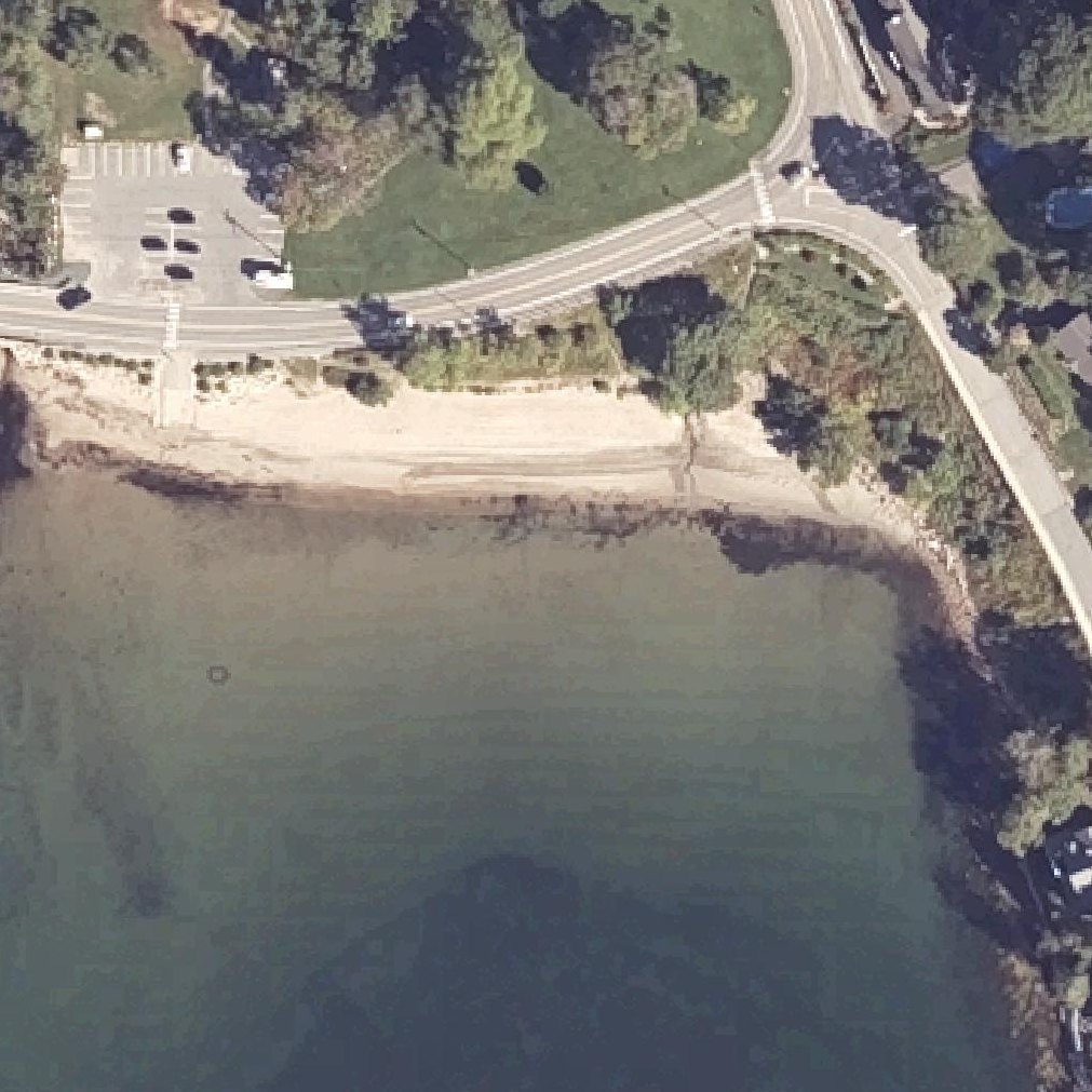 Aerial map of Seal Harbor Beach