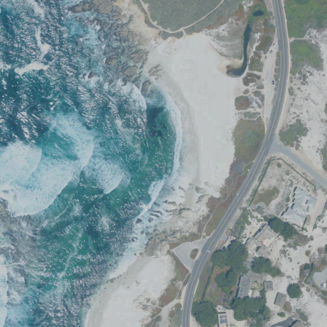 Aerial map of Seal Rock Creek Beach