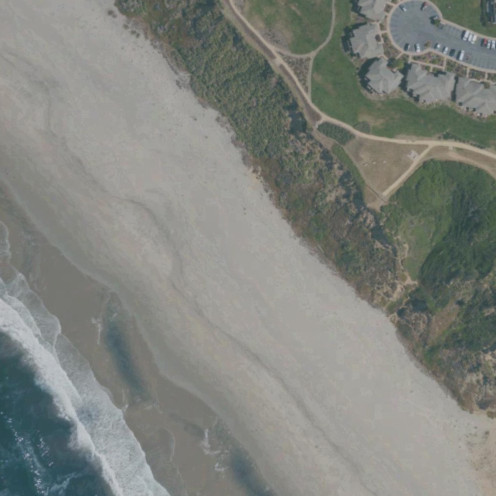 Aerial map of Seascape Park Beach