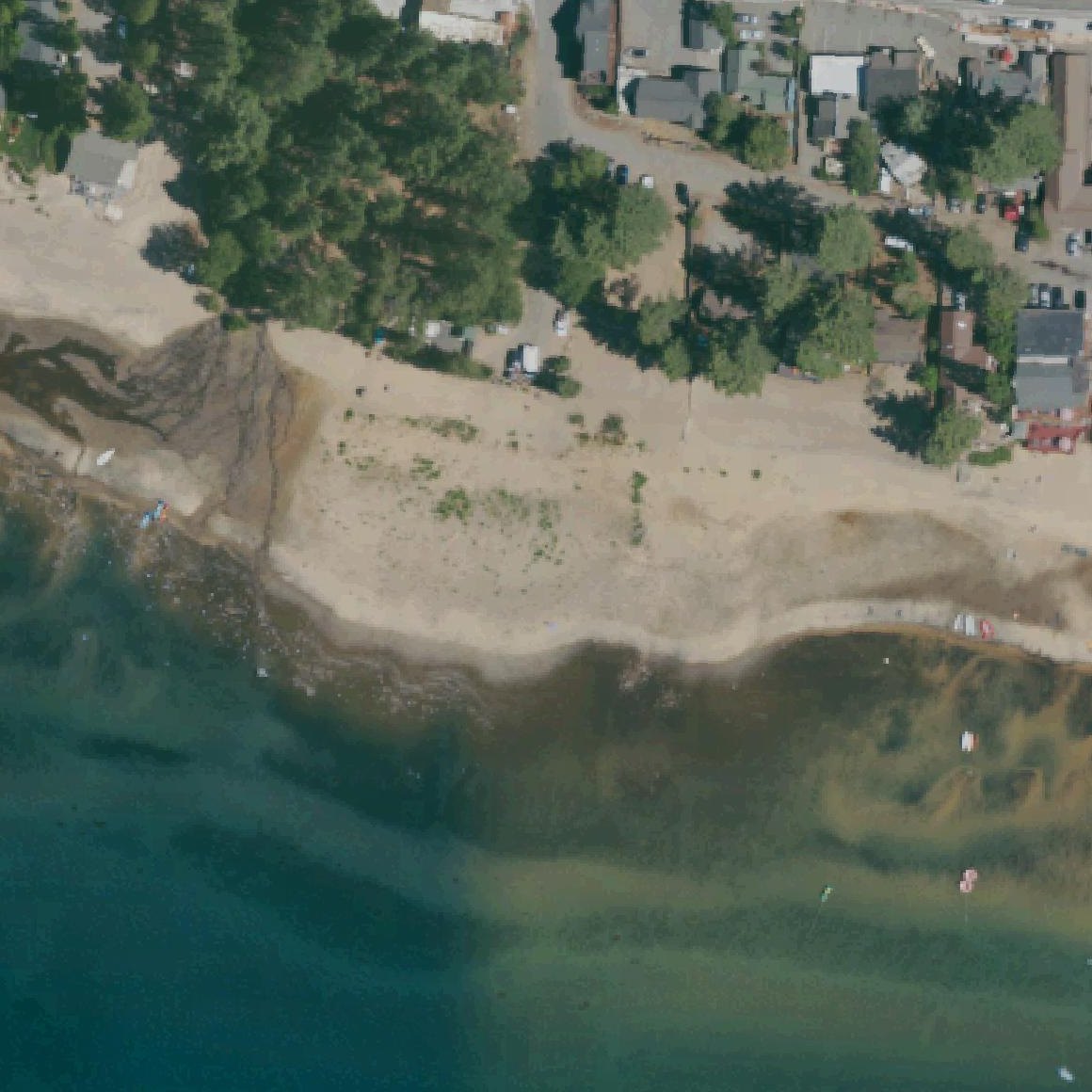 Aerial map of Secline Beach