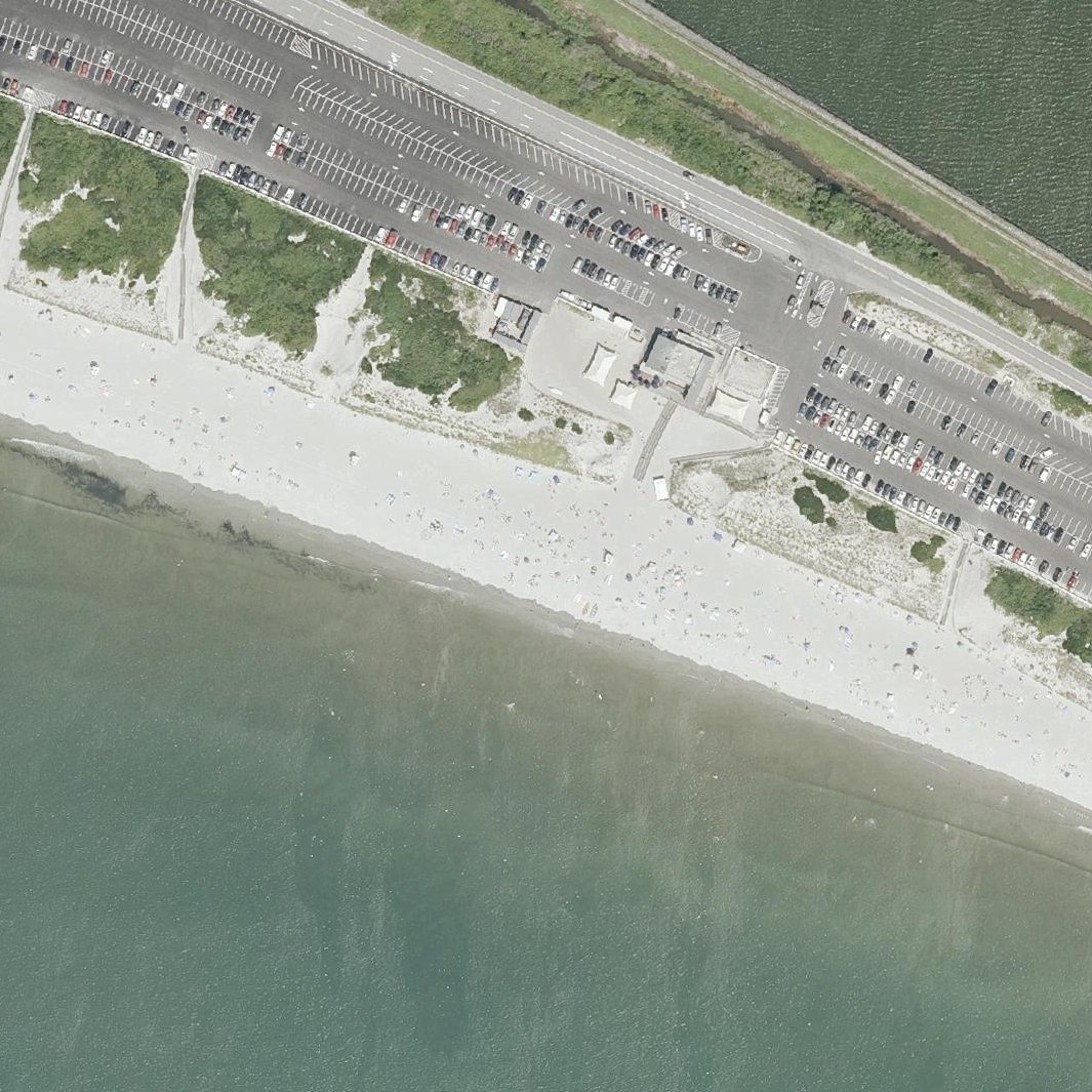 Aerial map of Second Beach