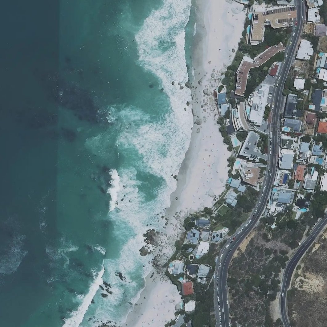 Aerial map of Second Beach