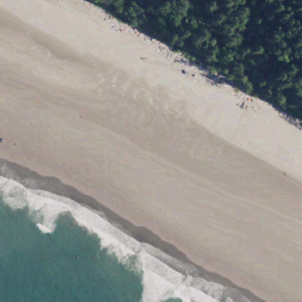 Aerial map of Second Beach