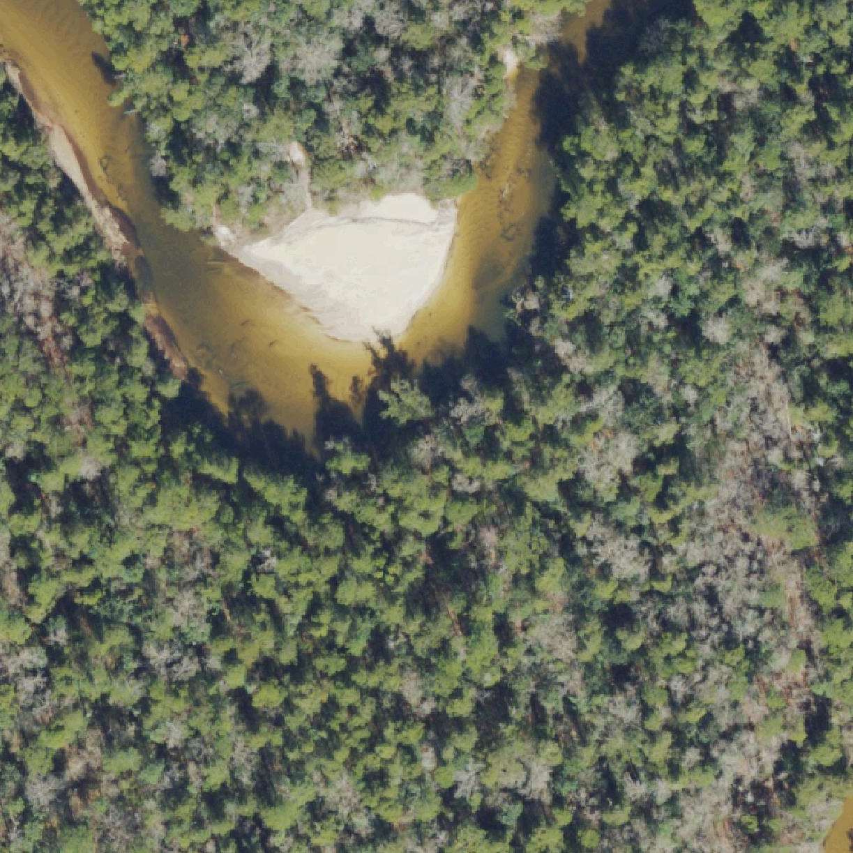 Aerial map of Secret Beach
