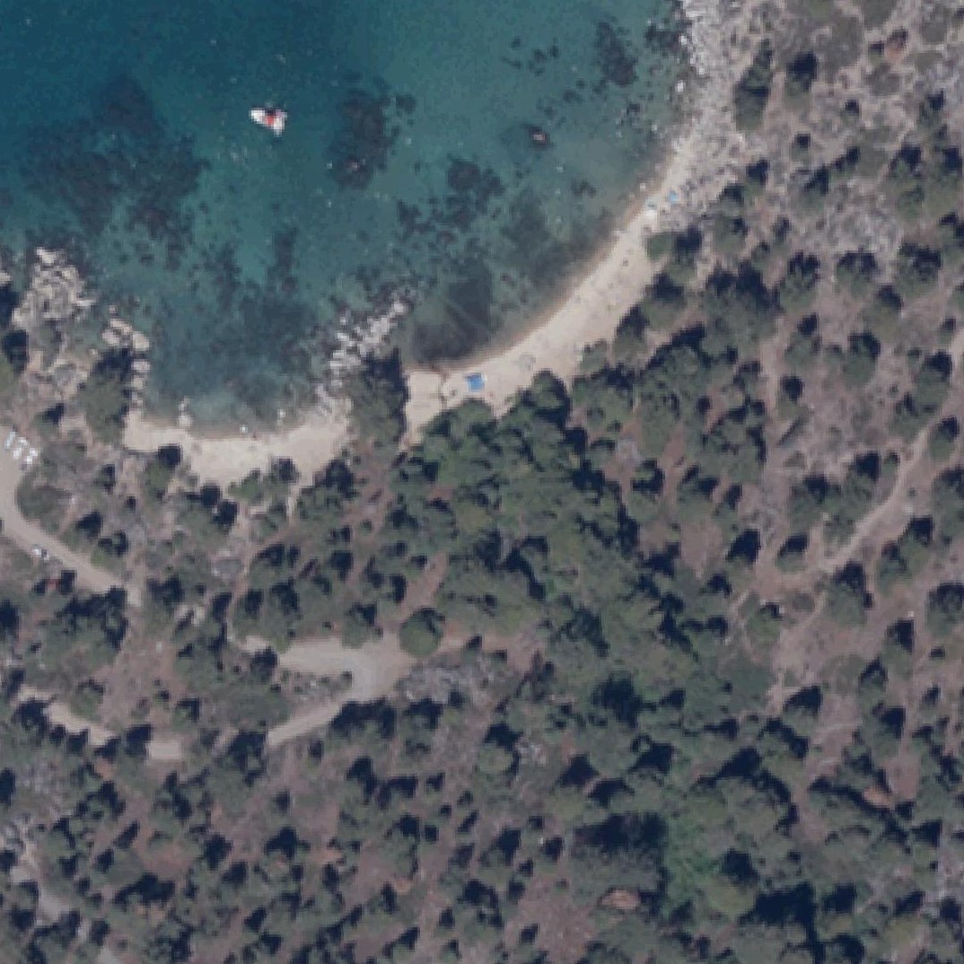 Aerial map of Secret Beach