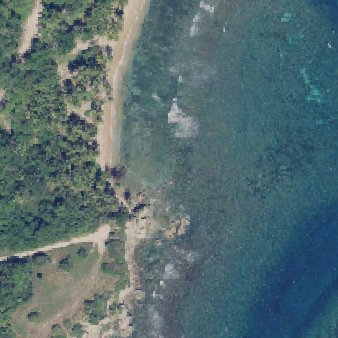 Aerial map of Secret Beach