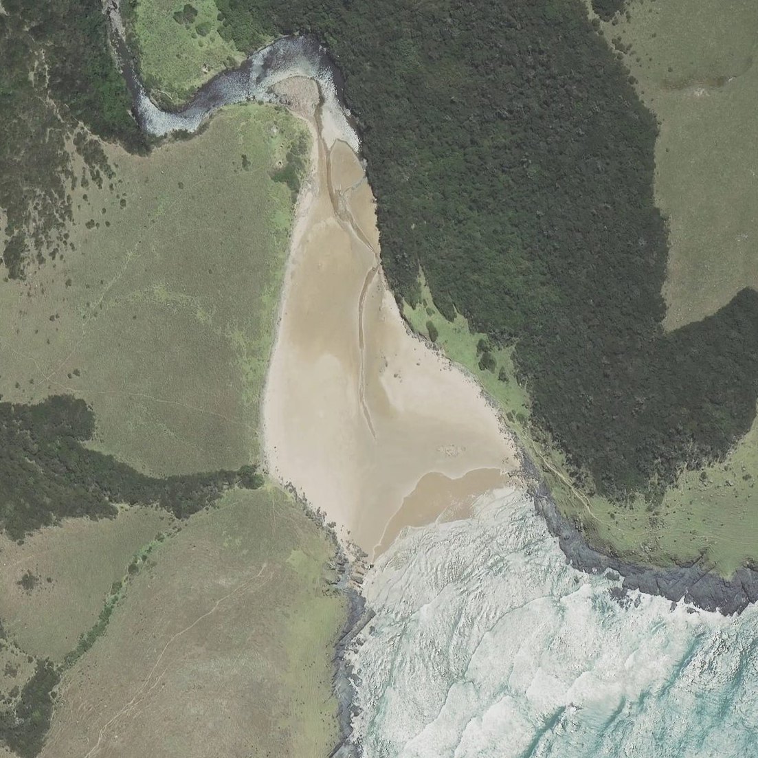 Aerial map of Secret Beach
