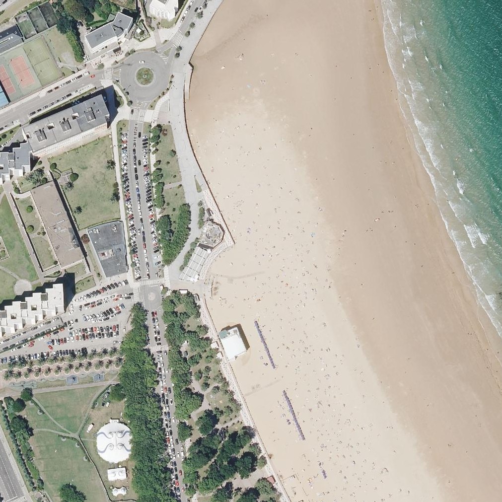 Aerial map of Segunda Playa