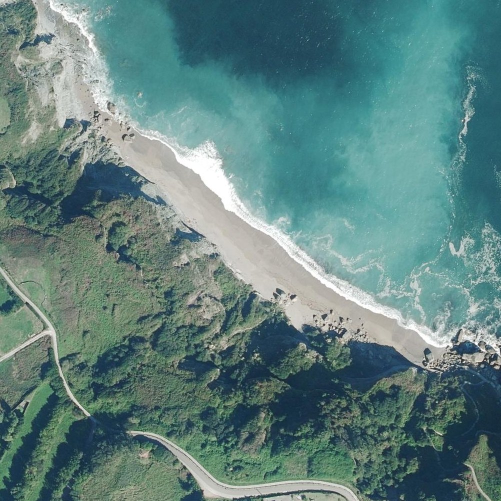 Aerial map of Serín and La Cagonera Beach