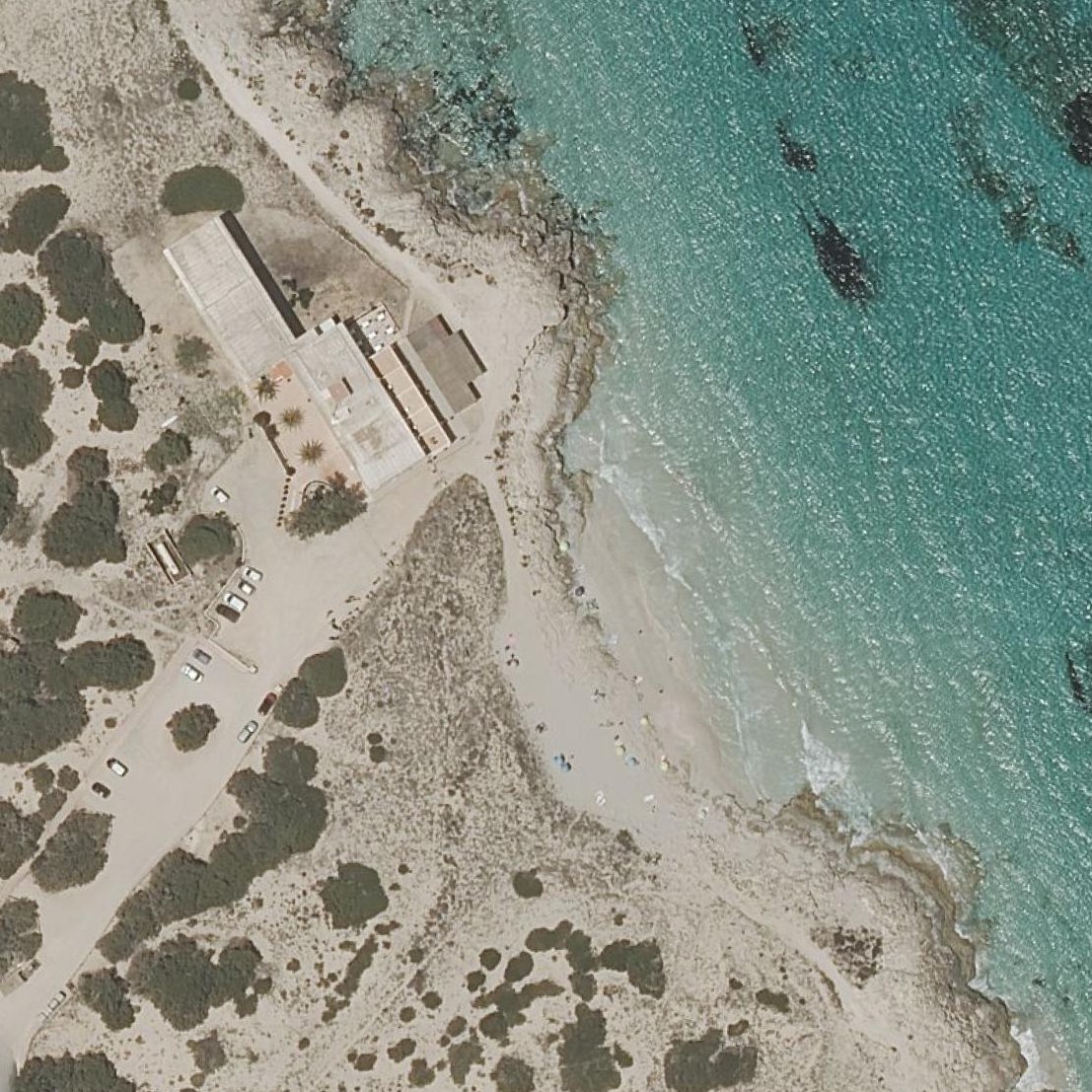 Aerial map of Ses Canyes