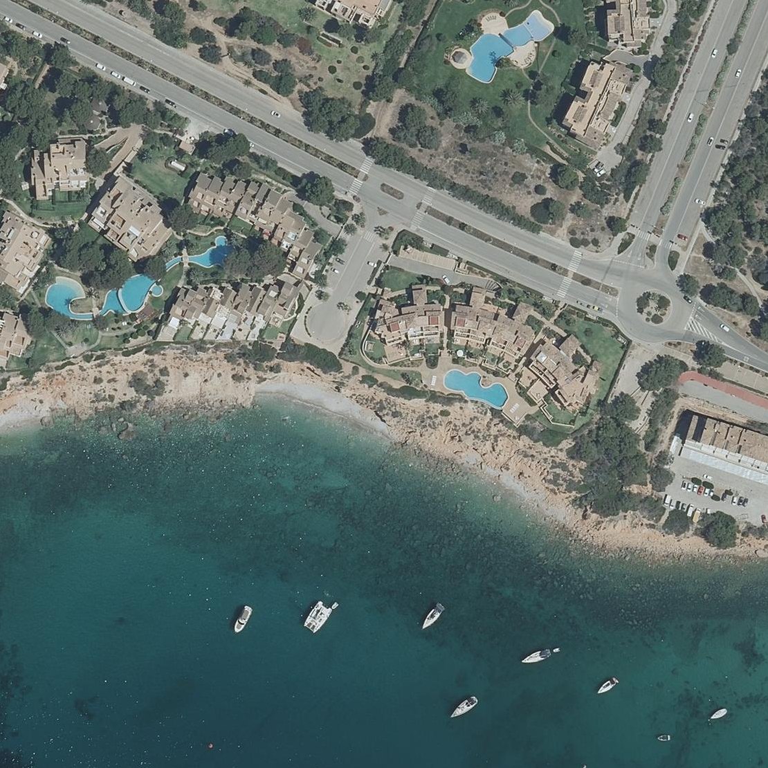 Aerial map of Ses Penyes Roges
