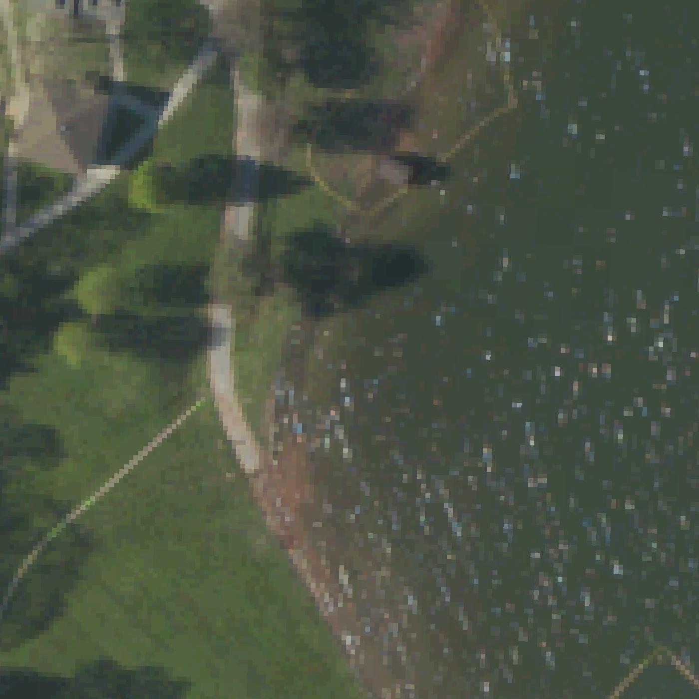Aerial map of Seven Points Beach at Raystown Lake