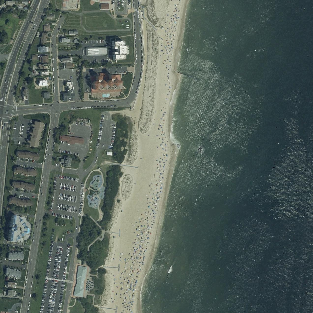 Aerial map of Seven presidents beach