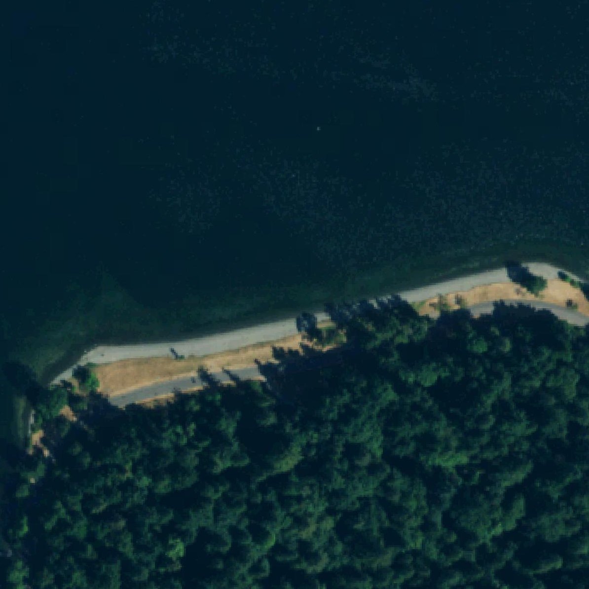 Aerial map of Seward Park North Beach