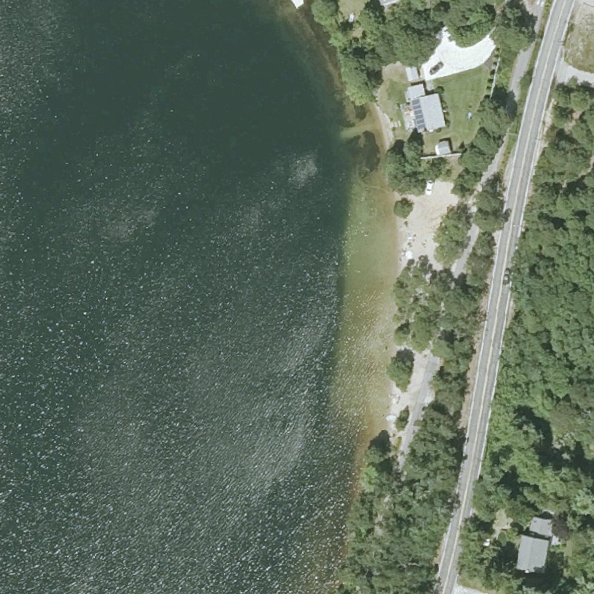 Aerial map of Seymoor pond beach