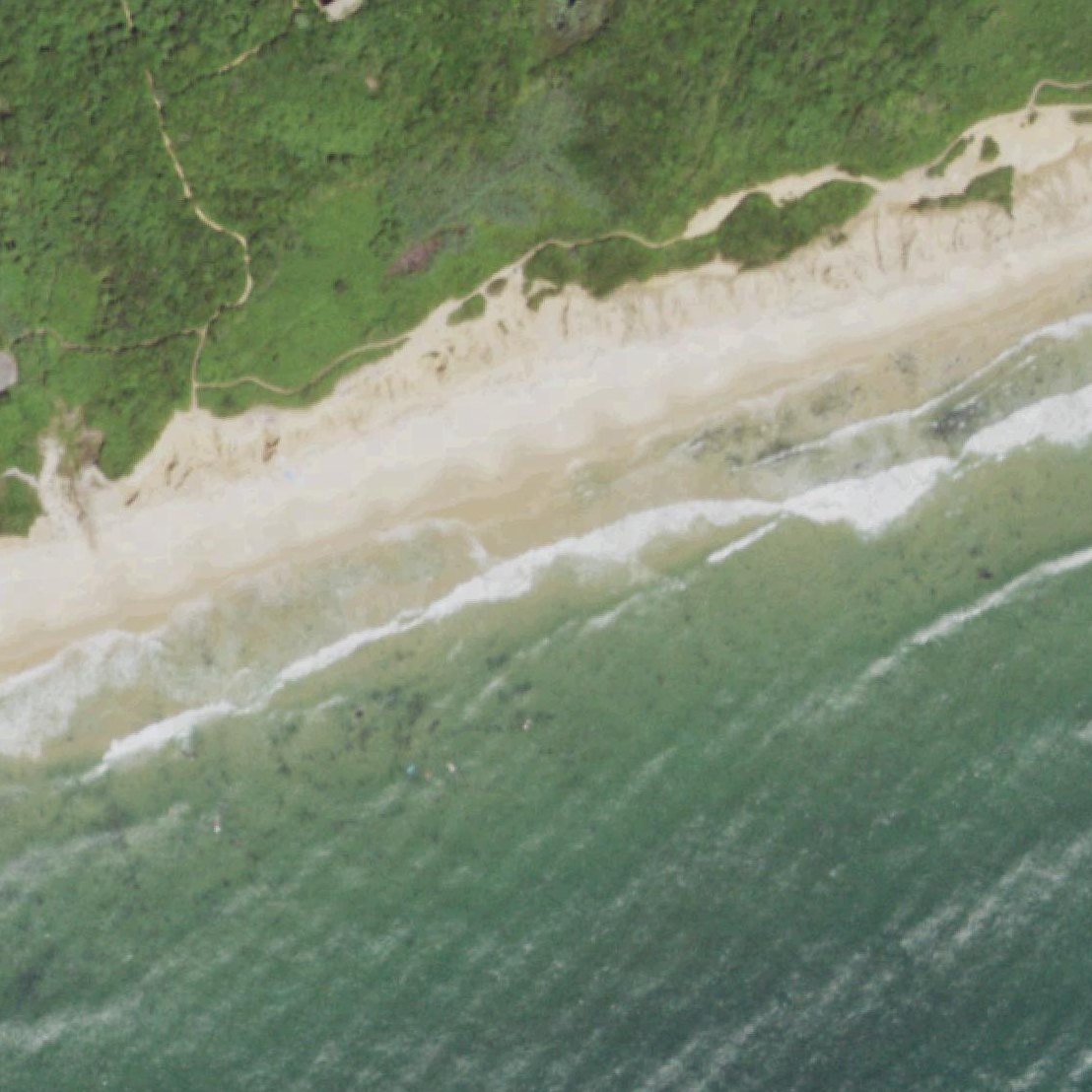 Aerial map of Shadmoor State Park Beach