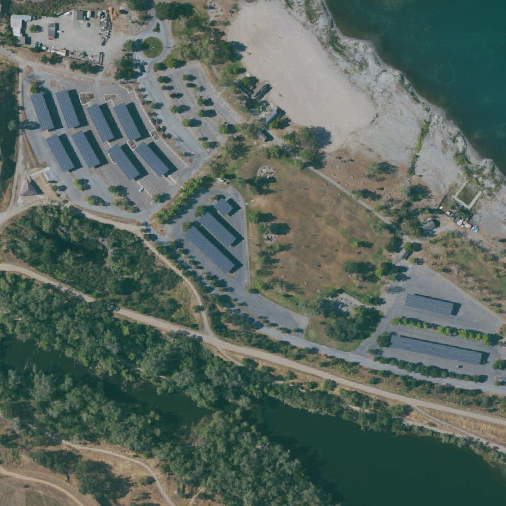 Aerial map of Shadow Cliffs North Beach