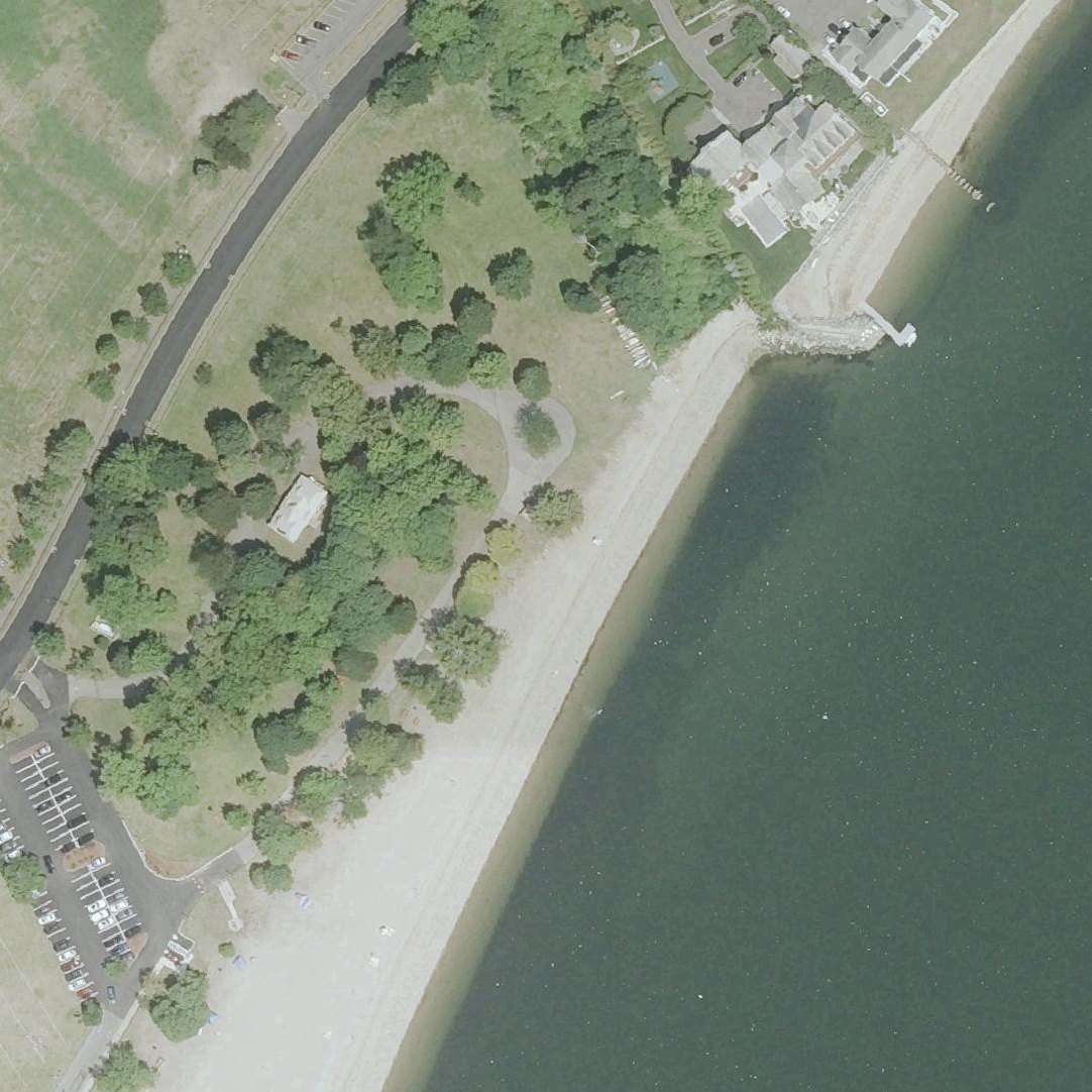 Aerial map of Shady Beach Park