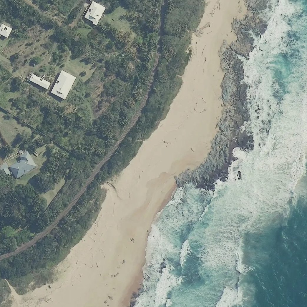 Aerial map of Shangrila beach house